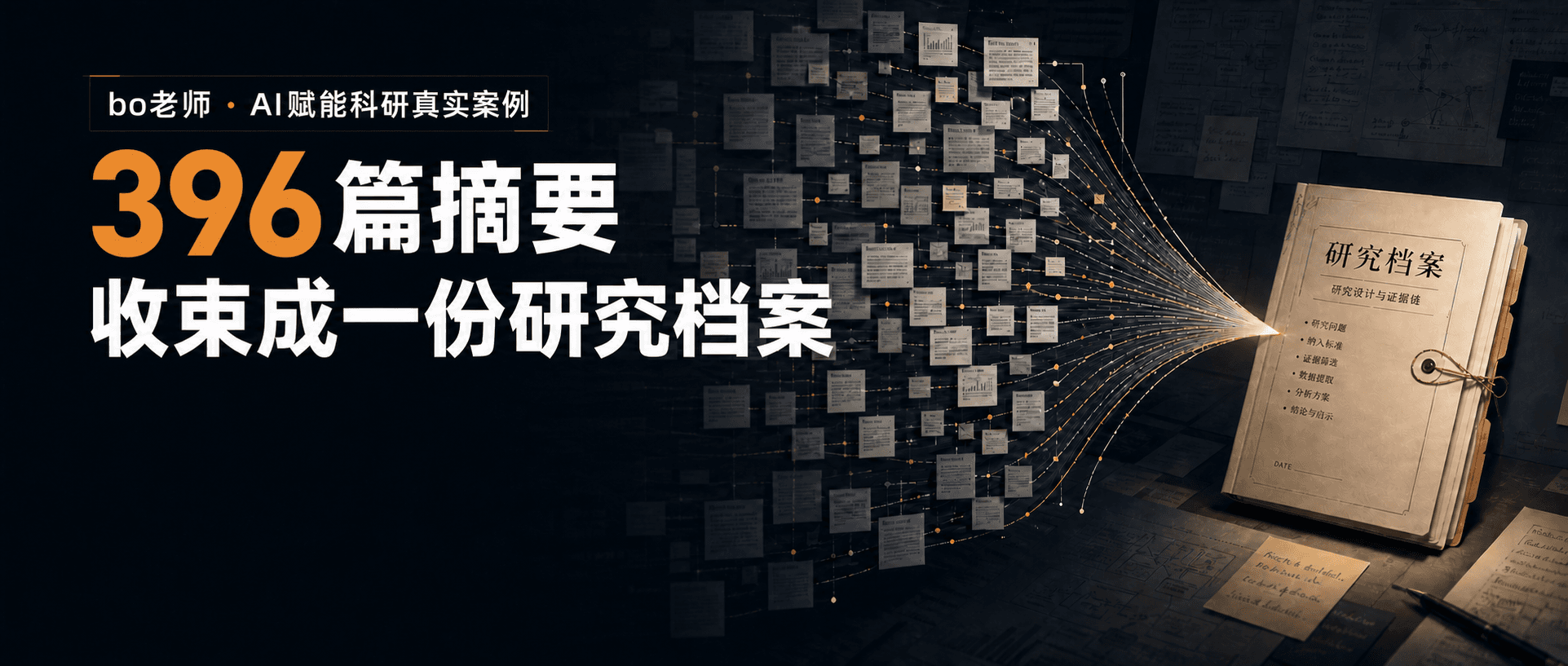 396篇摘要收束成一份研究档案的真实案例封面
